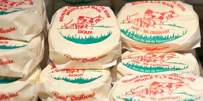 A display of various types of French Butter