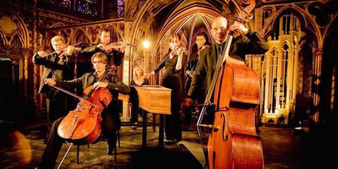 Musicians perform Classical Music in Paris During Easter at an historic church