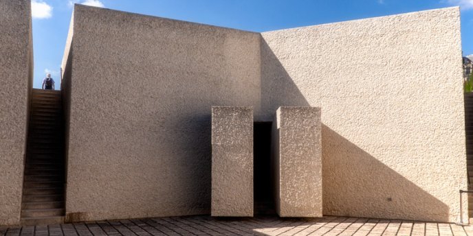 The Brutalist architecture of theMemorial of the Deportation in Paris