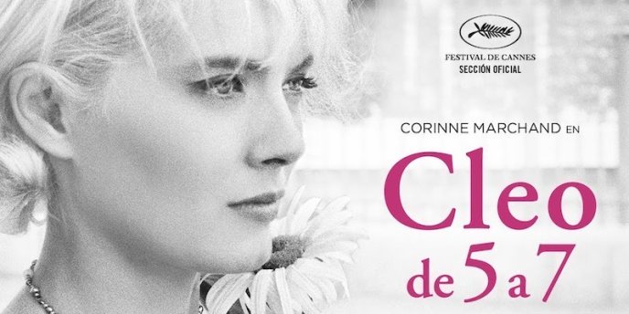 A poster for the movie Cleo from 5 to 7, featuring Corinne Marchand