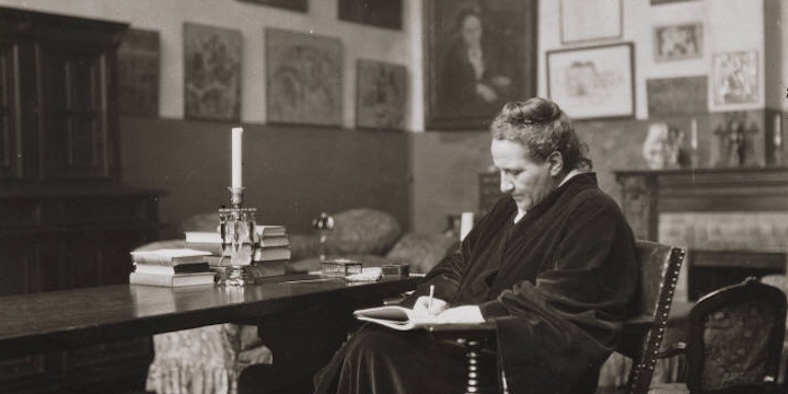 Photo of Gertrude Stein in her Apartment at 27 Rue de Fleurus in Paris