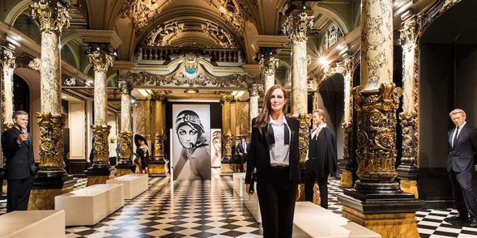 Hall of Columns at the Grevin Wax Museum in Paris