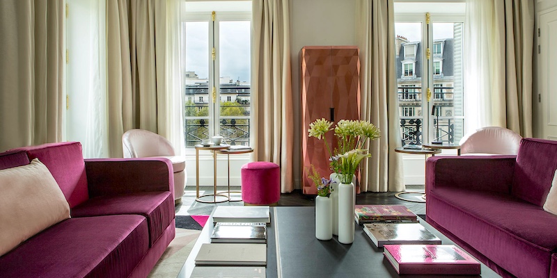 An elegant room at Fauchon L'Hotel Paris