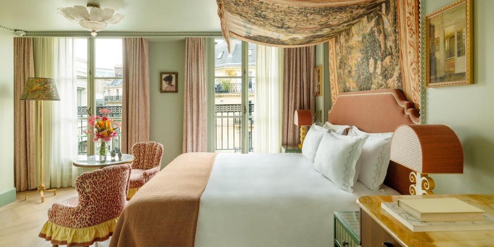 Luxury room at Le Grand Mazarin in the Marais