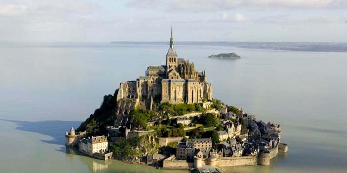 A bird-s eye view of Mont Saint-Michel