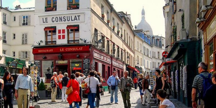 Streets of Montmartre village, 18th Arrondissement