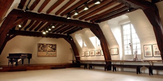 Interior of Picasso's Studio at 7 Rue des Grands Augustins in St-Germain in Paris