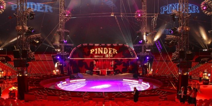 The center ring at the Pinder Circus