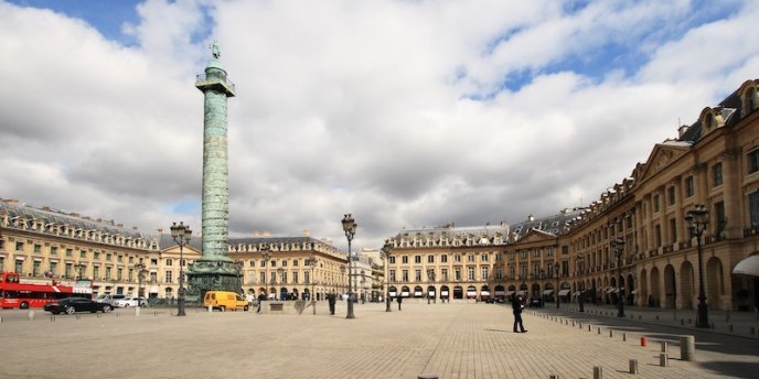 The Column at Place Vendome in Paris celebrating the military victories of Napoleon