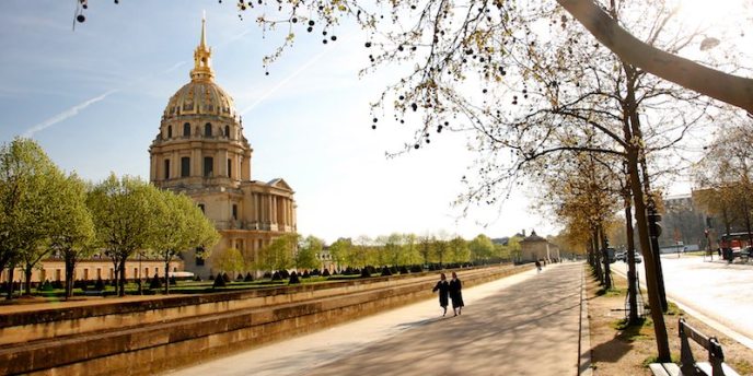 The golden dome of the Tomb of Napoleon at Les Invalides