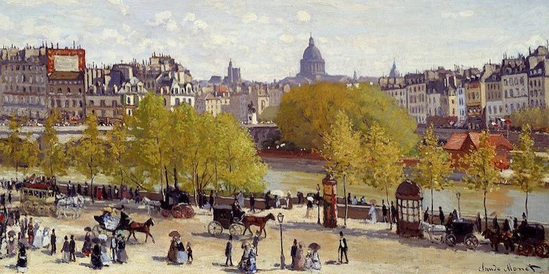 Claude Monet's painting of the Quai de Louvre, 1867