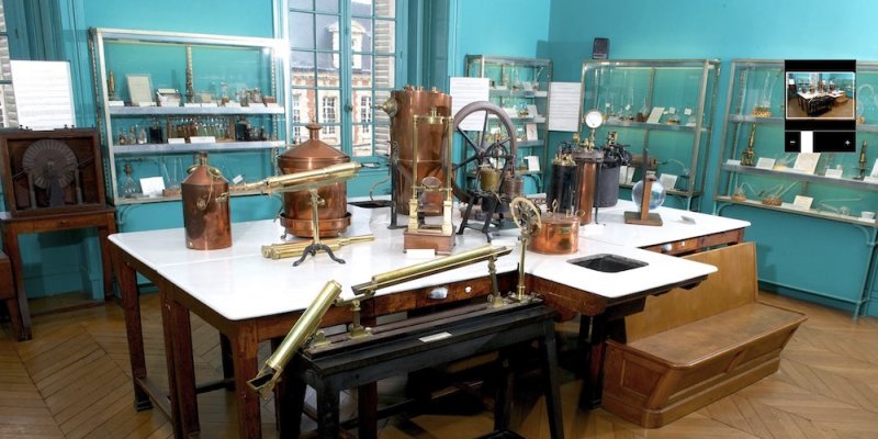 Room of scientific equipment belonging to Louis Pasteur