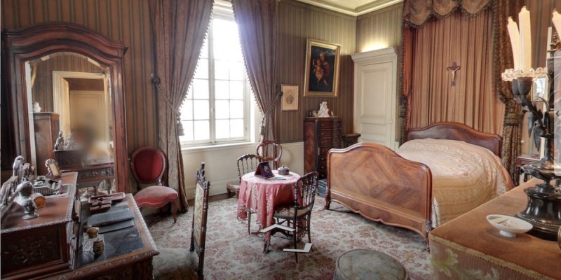 Louis Pasteur's bedroom with original period furniture