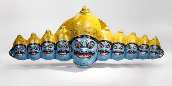 A frightening figure from the museums Asia collection width=