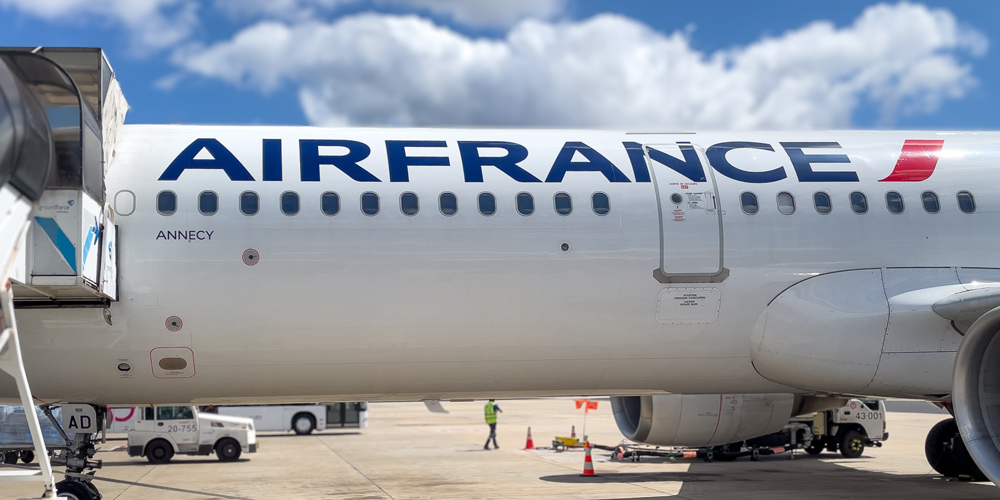 An Air France plane on the tarmac