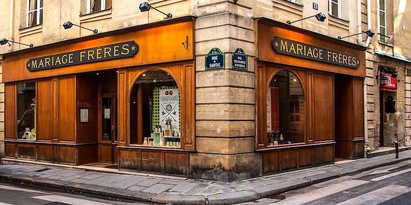 Mariage Freres Tea Room and boutique in the Marais, Paris, France